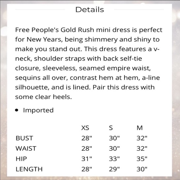 Free People Gold Rush Mini-Dress - Picture 6 of 6